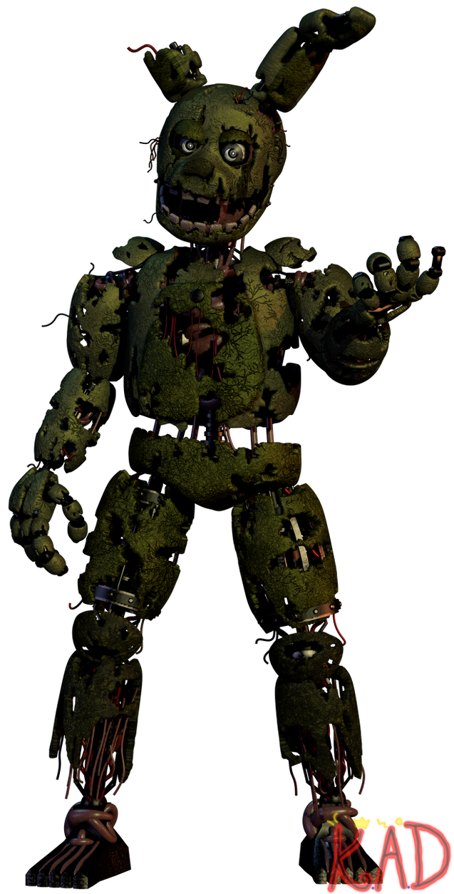 Rusttrap Spring Trap Springtrap Render #3 by KingAngryDrake on DeviantArt