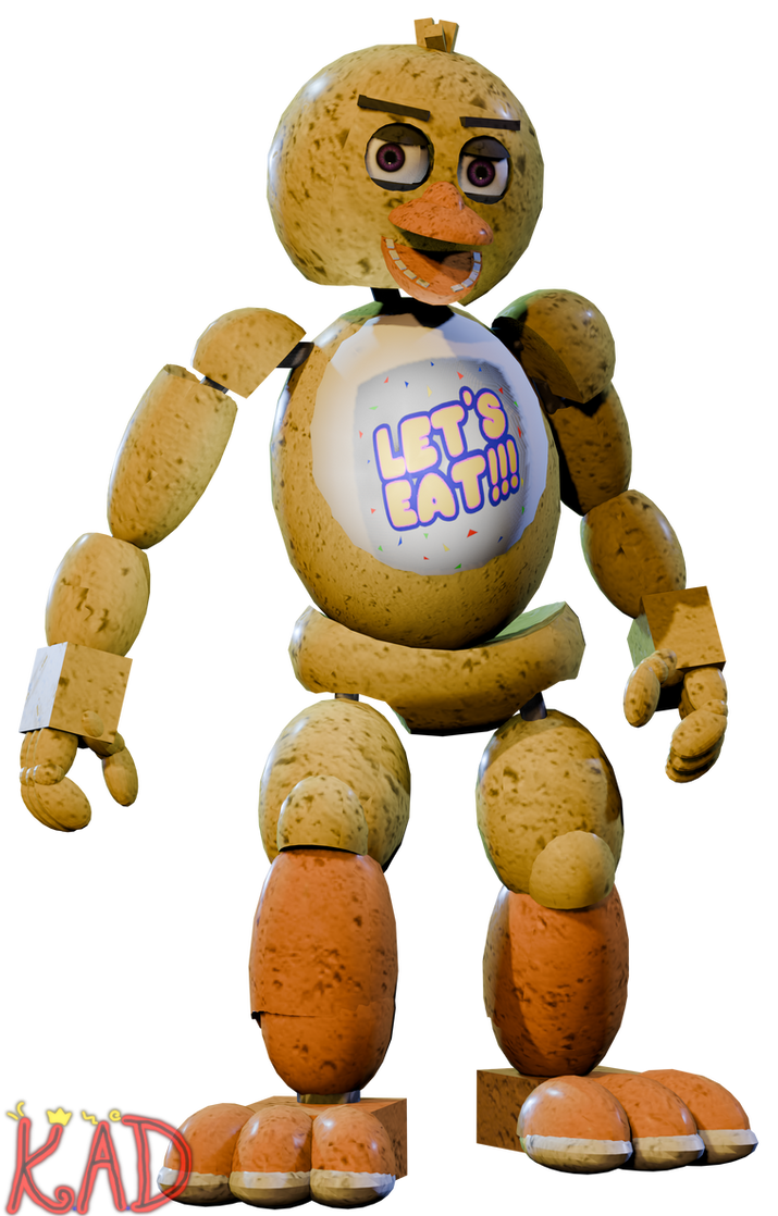 Tprr Springtrap Retro TPRR Chica Render by KingAngryDrake on DeviantArt
