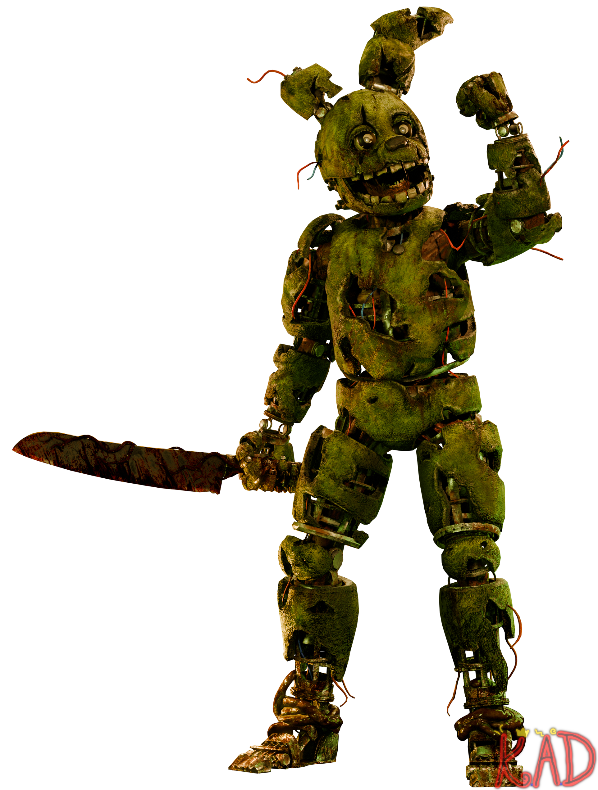 Springtrap Teaser Dead by Daylight Springtrap Render by KingAngryDrake on DeviantArt