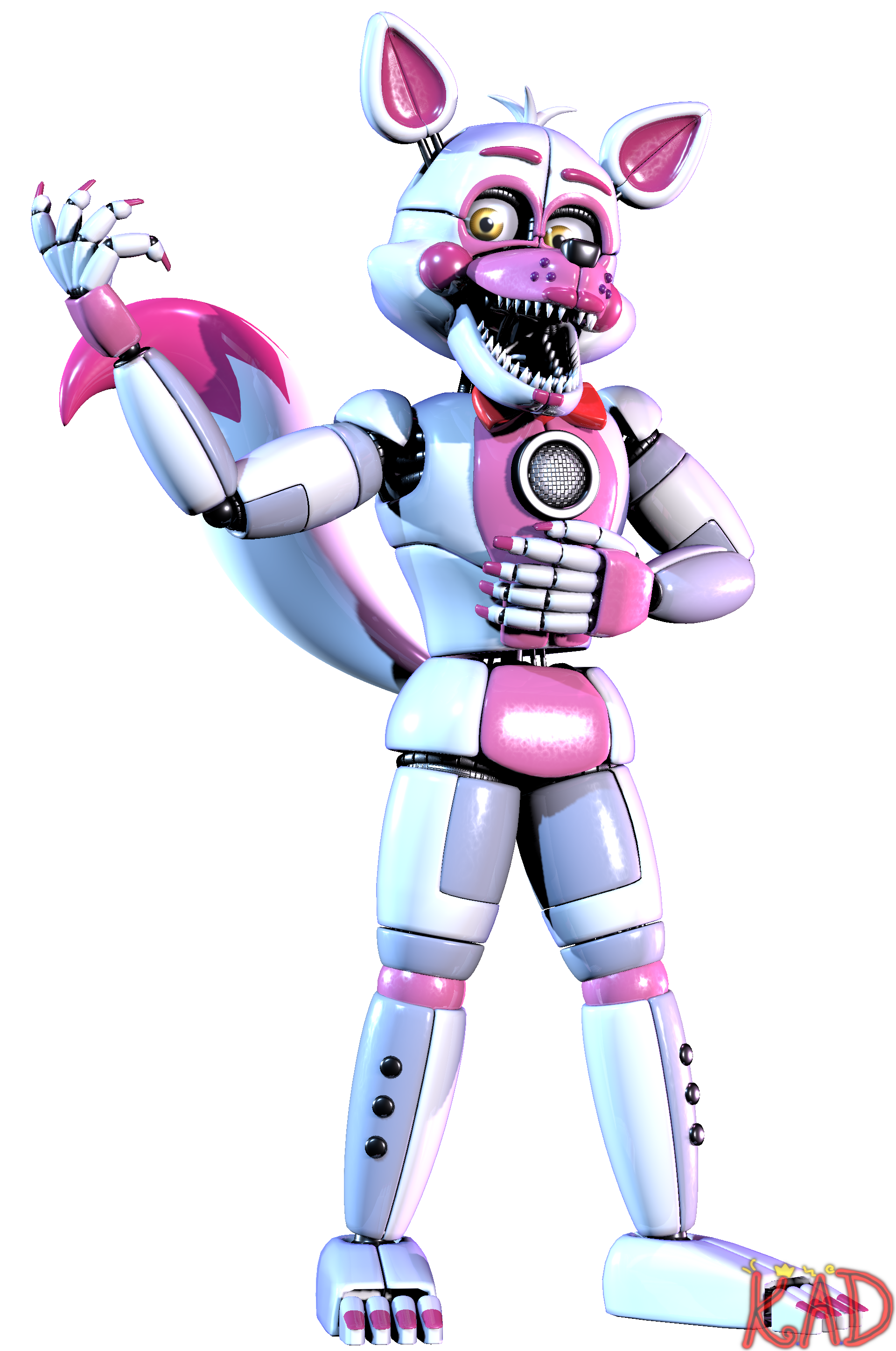 Fun Time Fox Funtime Foxy Render #3 by KingAngryDrake on DeviantArt