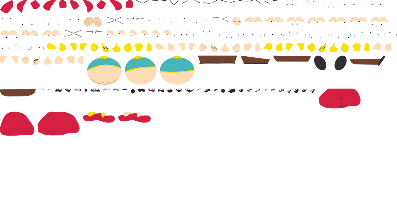 Cartman Character Rigs Eric Cartman Rig Mobile Sheet by BeanietheDAguy on DeviantArt
