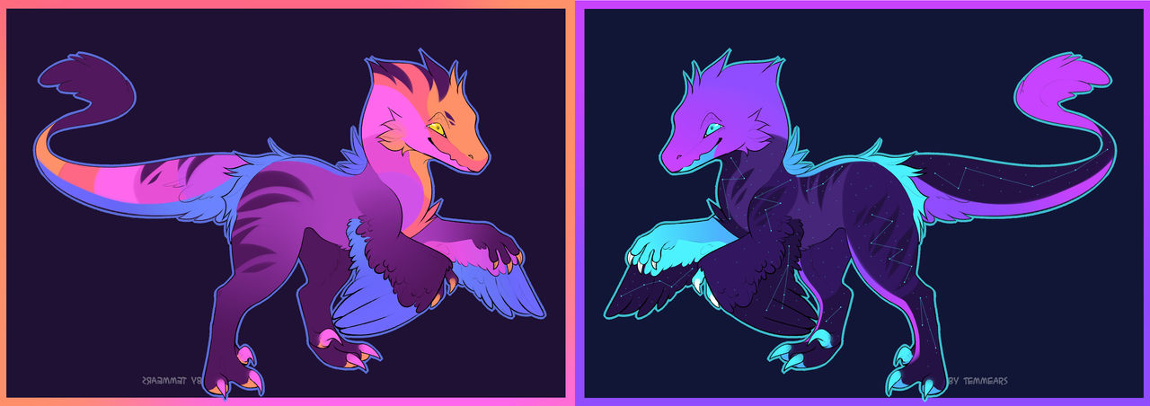 5$ raptors CLOSED by ChefRaven on DeviantArt