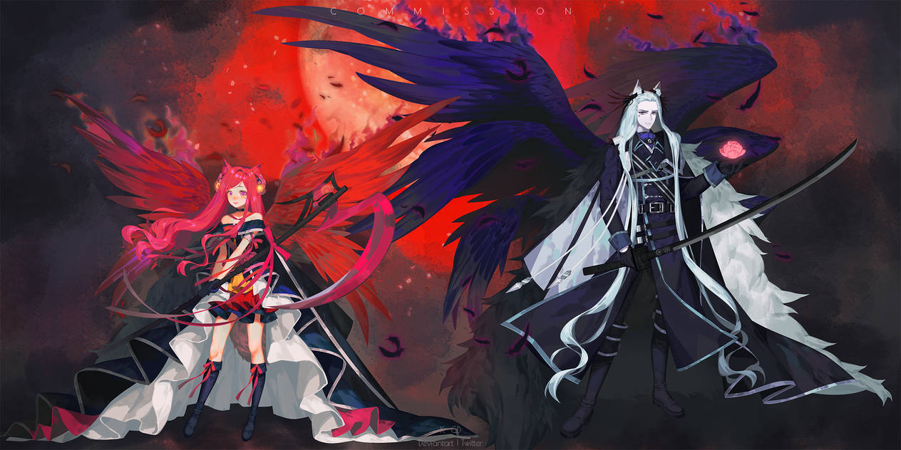 Commission: Red Moon by kanalys on DeviantArt
