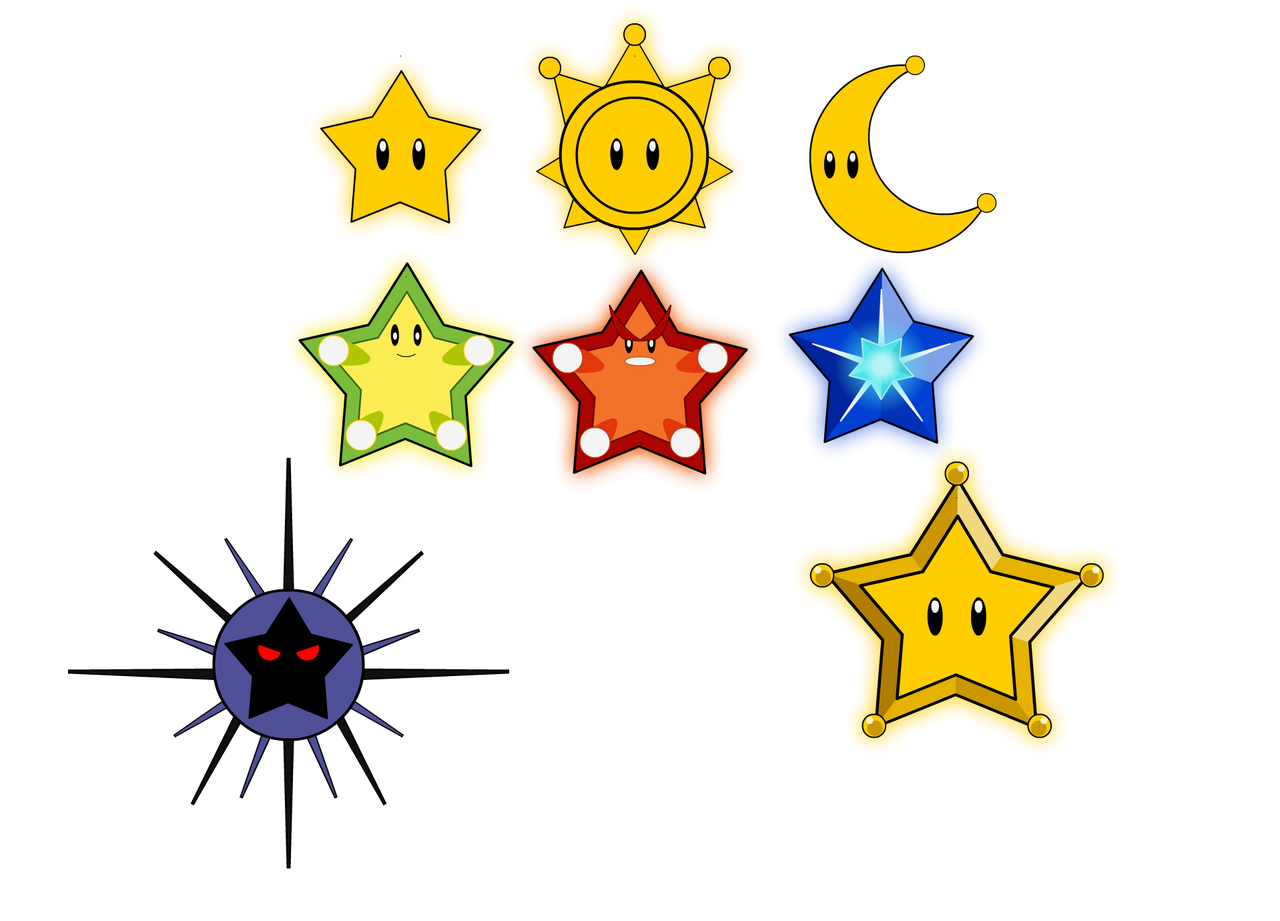 Mario Power Star by TheJesterArt on DeviantArt