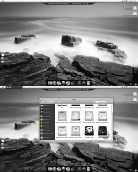 Black and White Desktop