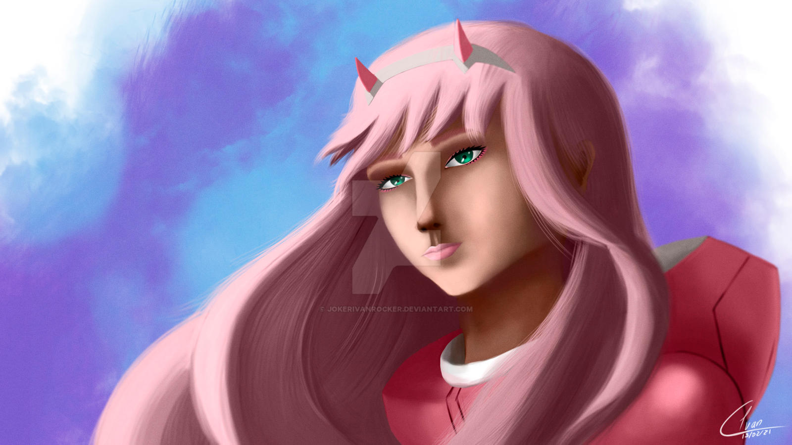 Zero Two - Darling in the FRANXX | FanArt by Jokerivanrocker on DeviantArt