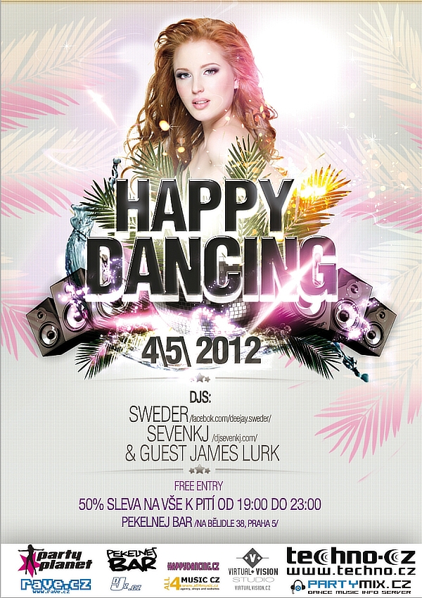 Happy Dancing at Pekelnej Bar 4|5|2012 - flyer