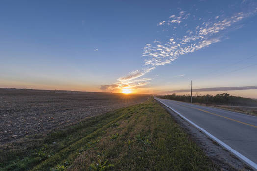 Sunset on Harvest Season