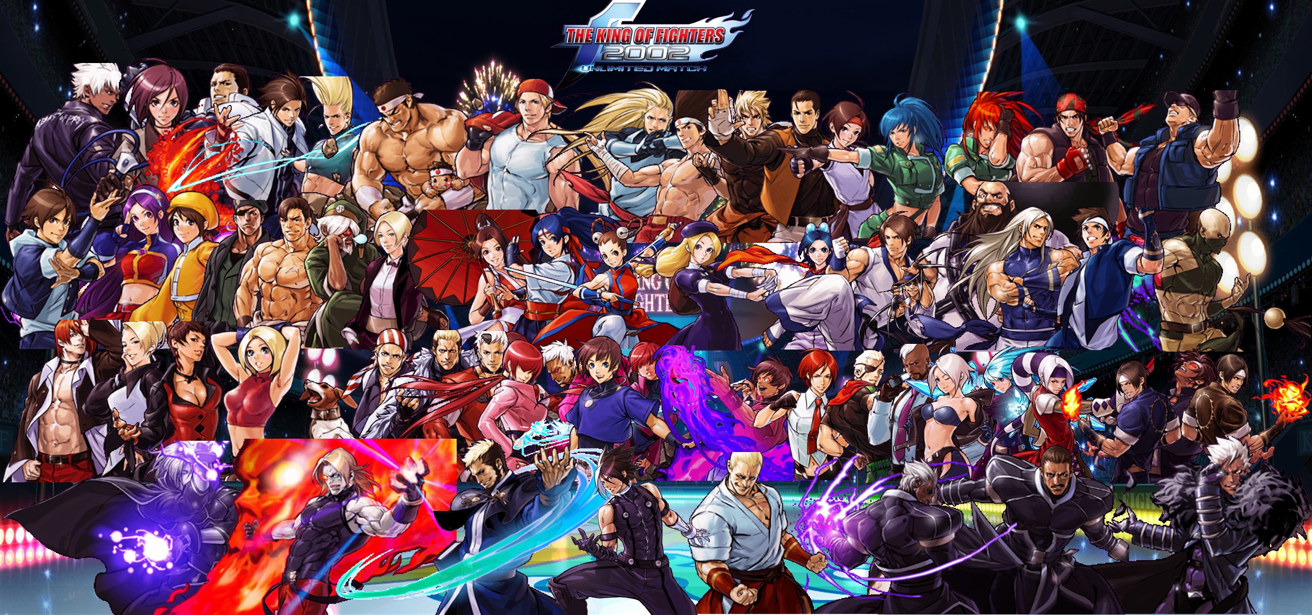 The King of Fighters 2002 All Characters [PS2] 