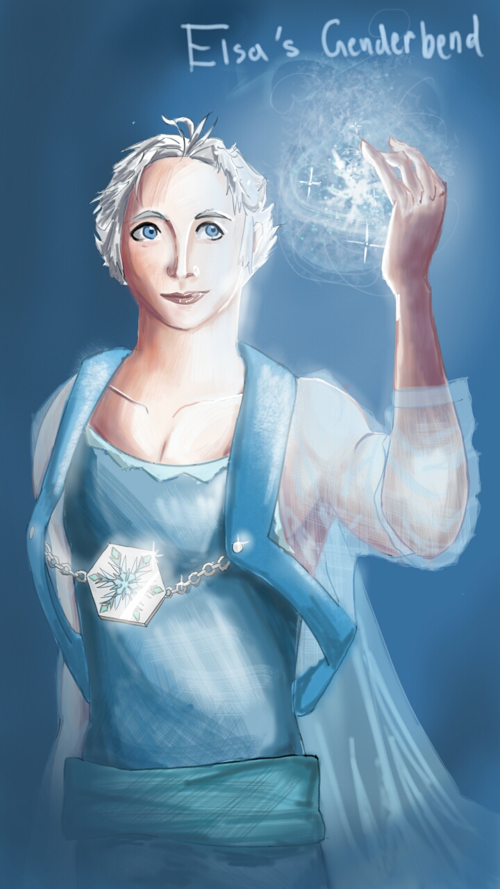 elsa's genderbend