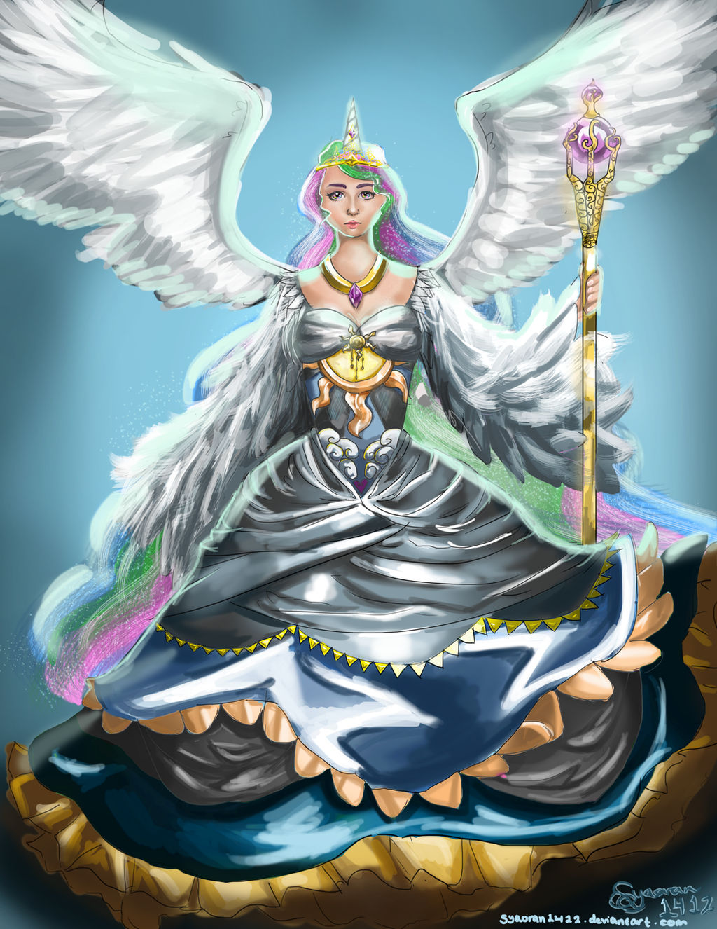 Princess Celestia of Equestria by syaoran1412 on DeviantArt