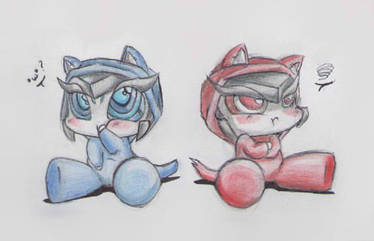 little megatronous and megatron_(kitty pijamas)