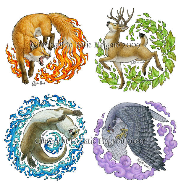 Elemental Animals by KatieHofgard on DeviantArt Elemental Animals by KatieHofgard on DeviantArt