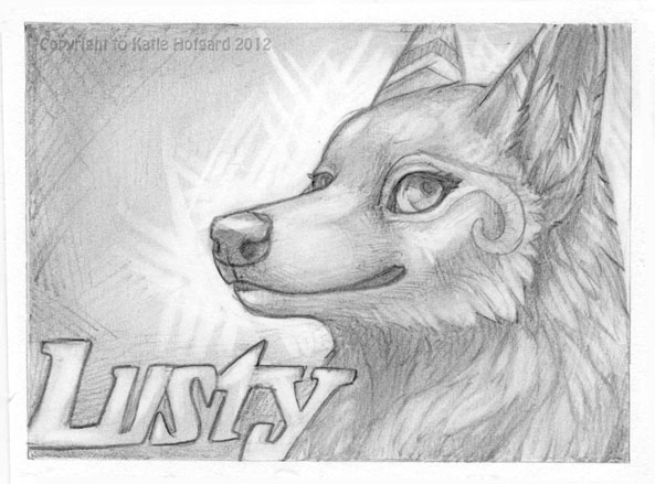 Lusty Pencil Badge