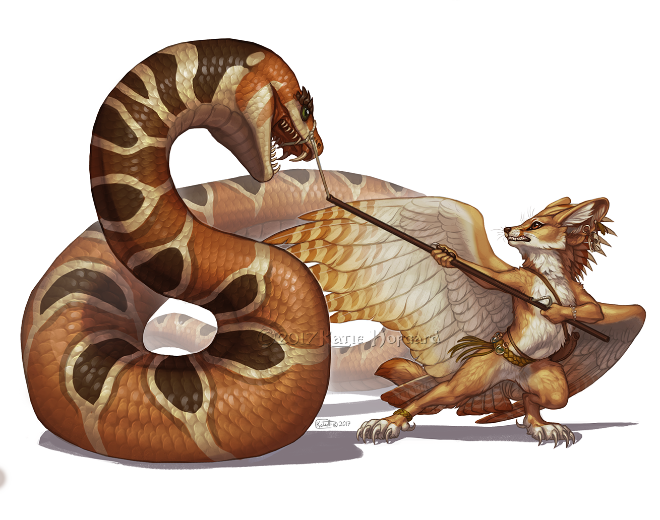 TeaFeathers - Sa'Dimali Snake Wrangler by KatieHofgard