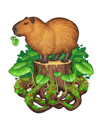 Capybara Patreon Sticker