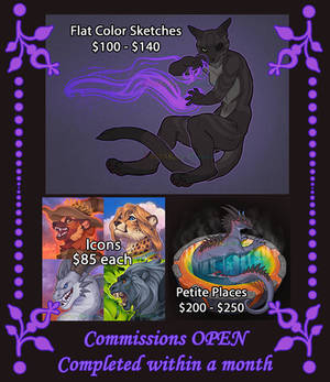 February/March commissions OPEN