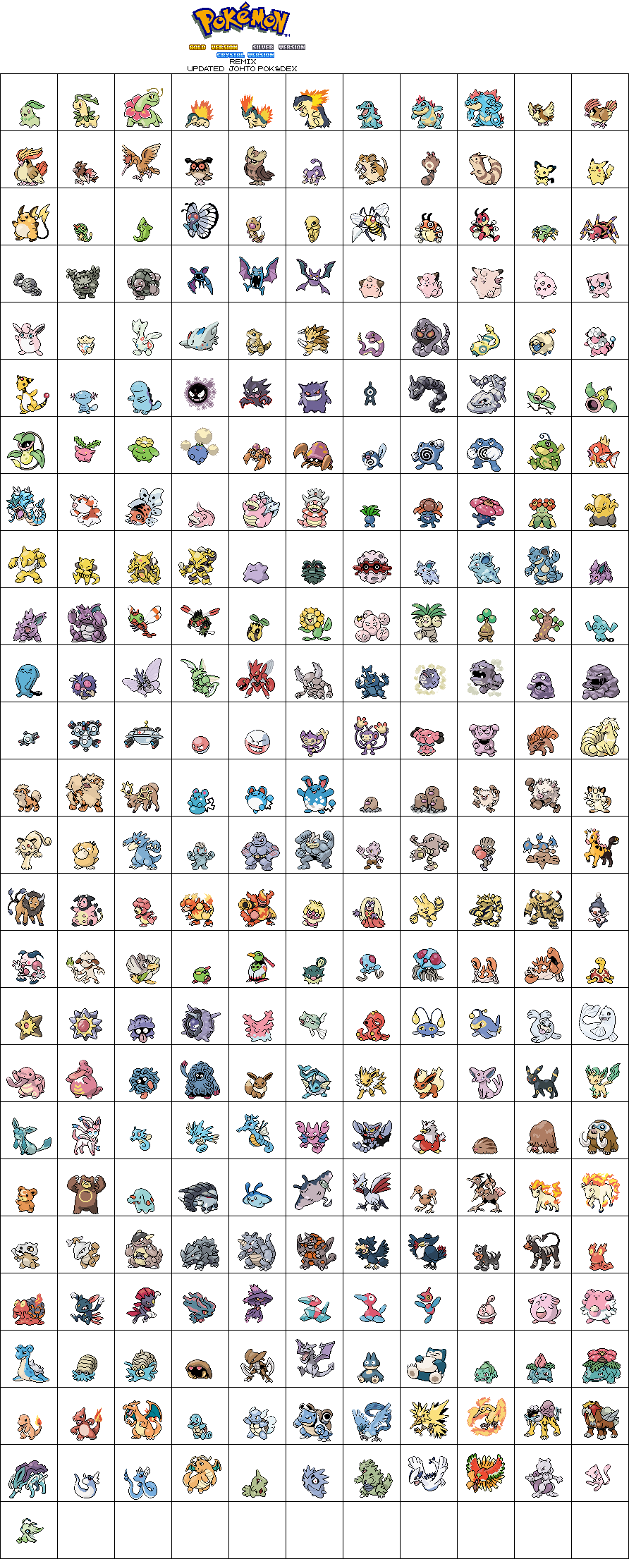 Pokemon GSC REMIX Pokedex by AlextheStarChild on DeviantArt