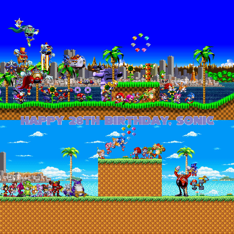 Sonic-28 Years of Running at Sonic Speed by AlextheStarChild on DeviantArt