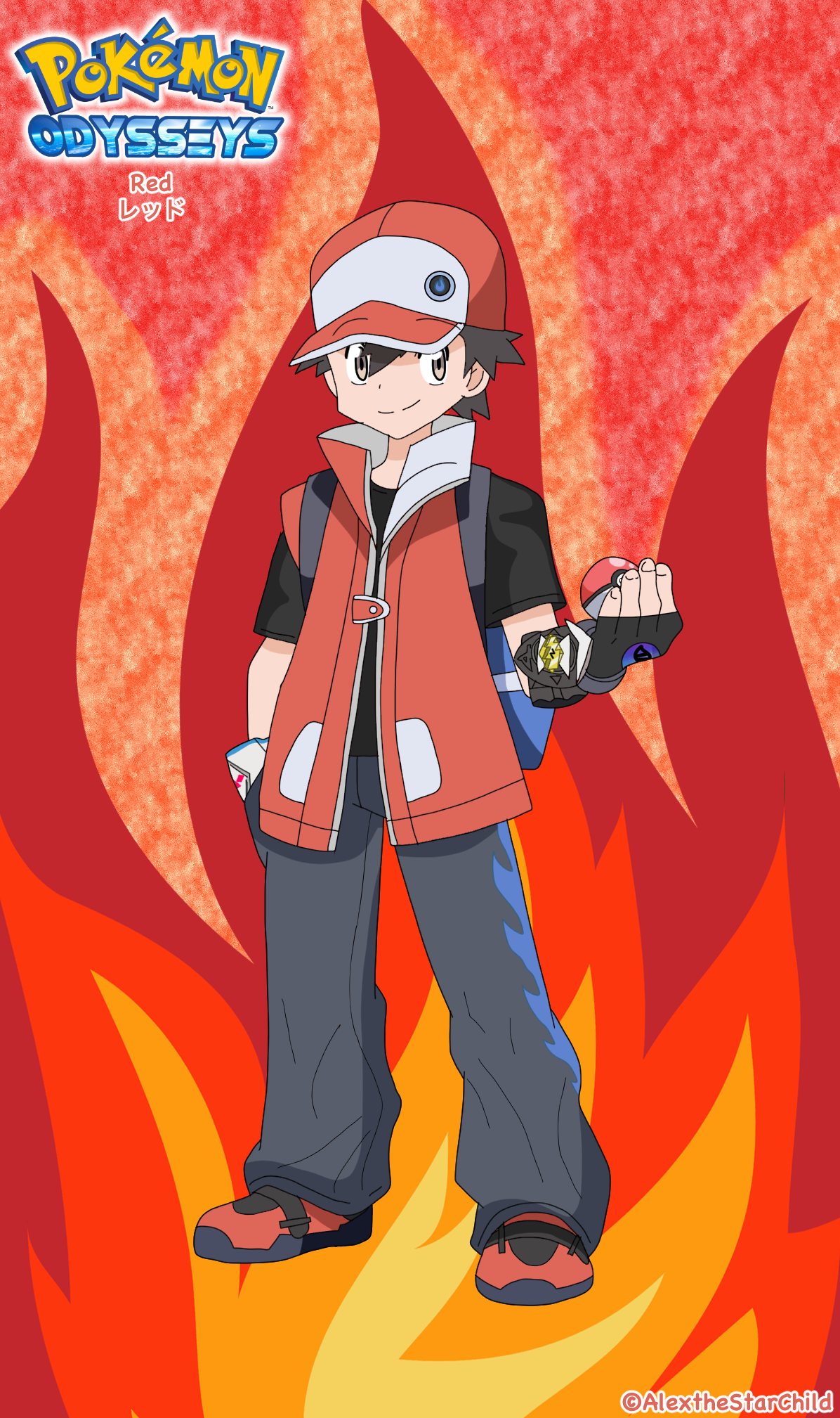 Red Pokemon render png by Sispros on DeviantArt