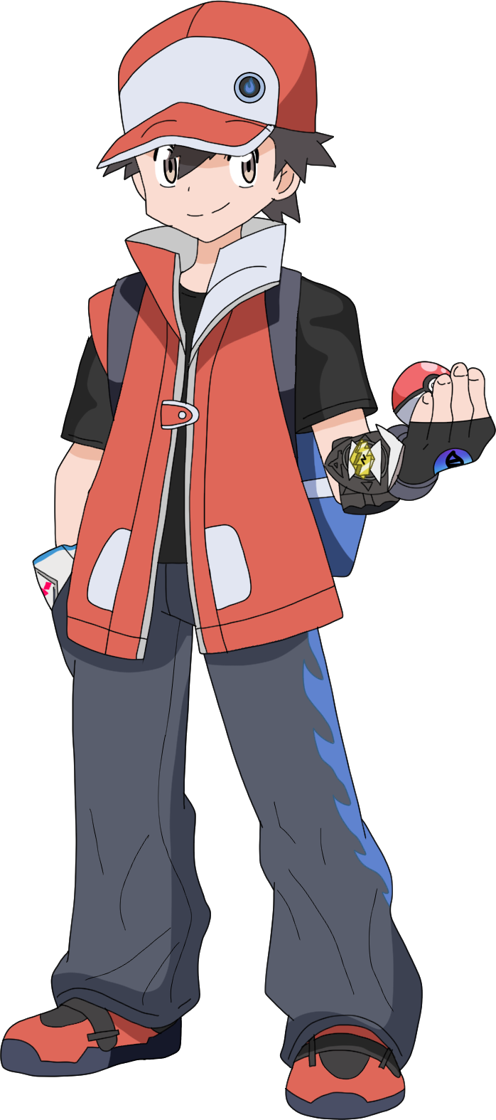 Red Pokemon render png by Sispros on DeviantArt