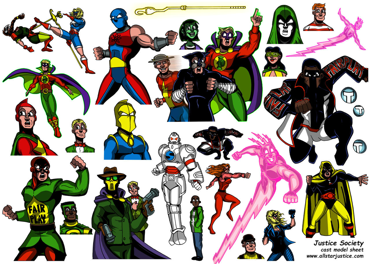 Jsa Deviantart Model Sheet JSA by DDPeterson on DeviantArt