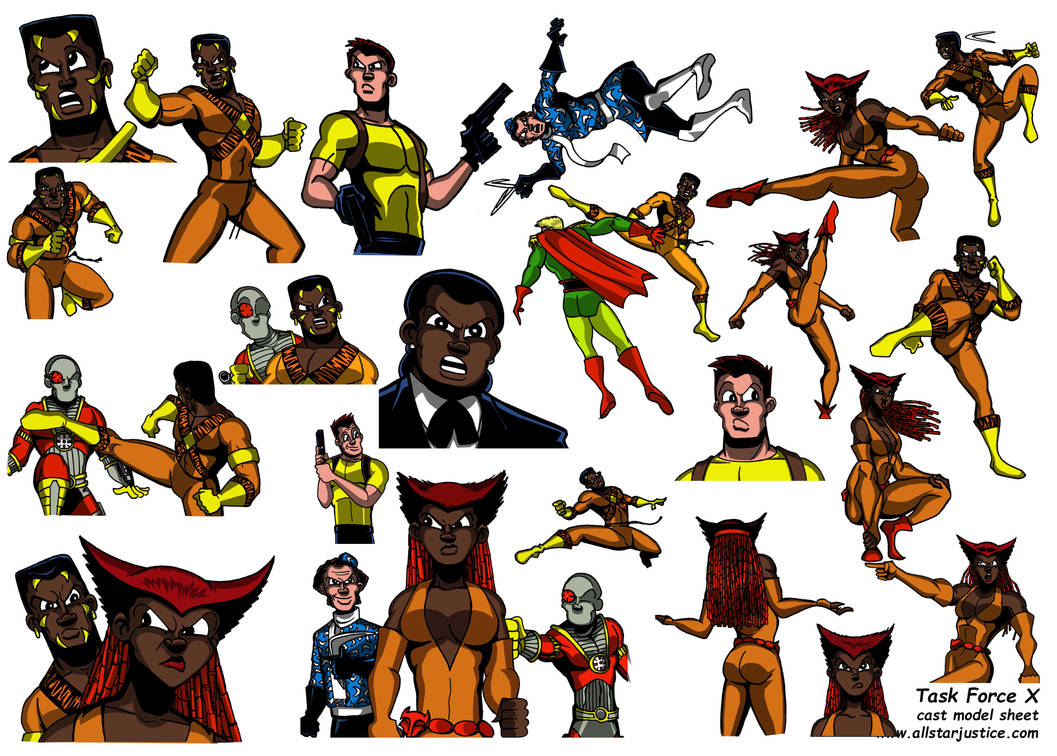 Task Force Pattern Model Sheet Task Force X by DDPeterson on DeviantArt