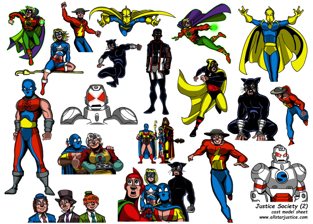 Jsa Deviantart Model Sheet JSA 02 by DDPeterson on DeviantArt