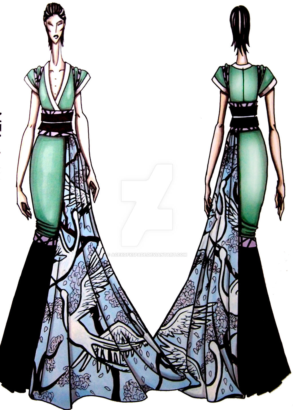 Japanese Inspired Dress By Acexofxspade On Deviantart Japanese Inspired Dress By Acexofxspade On Deviantart