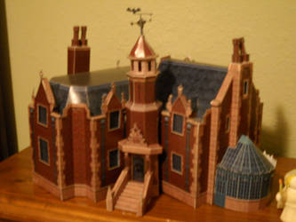 Haunted Mansion paper model