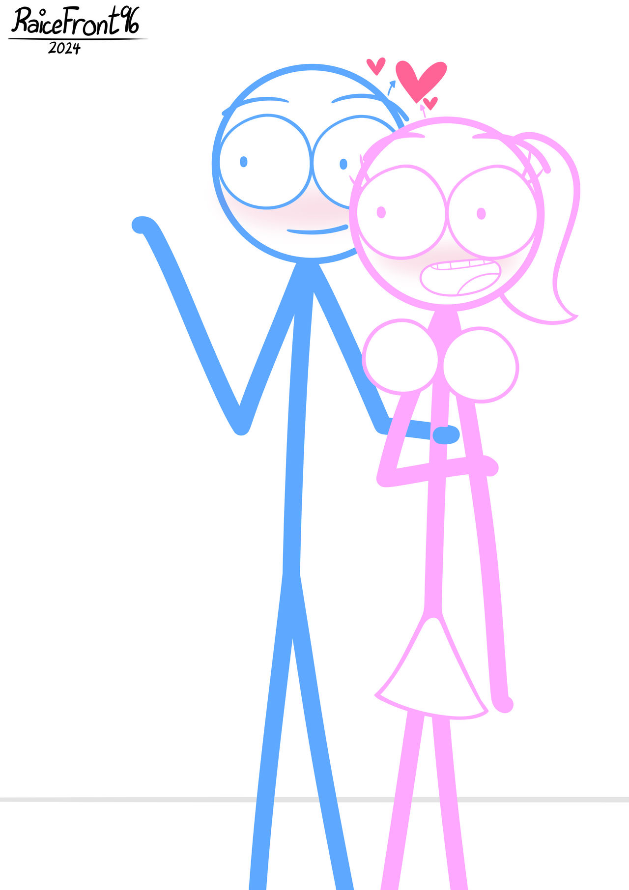 Blue and Pink by RaiceFront96 on DeviantArt