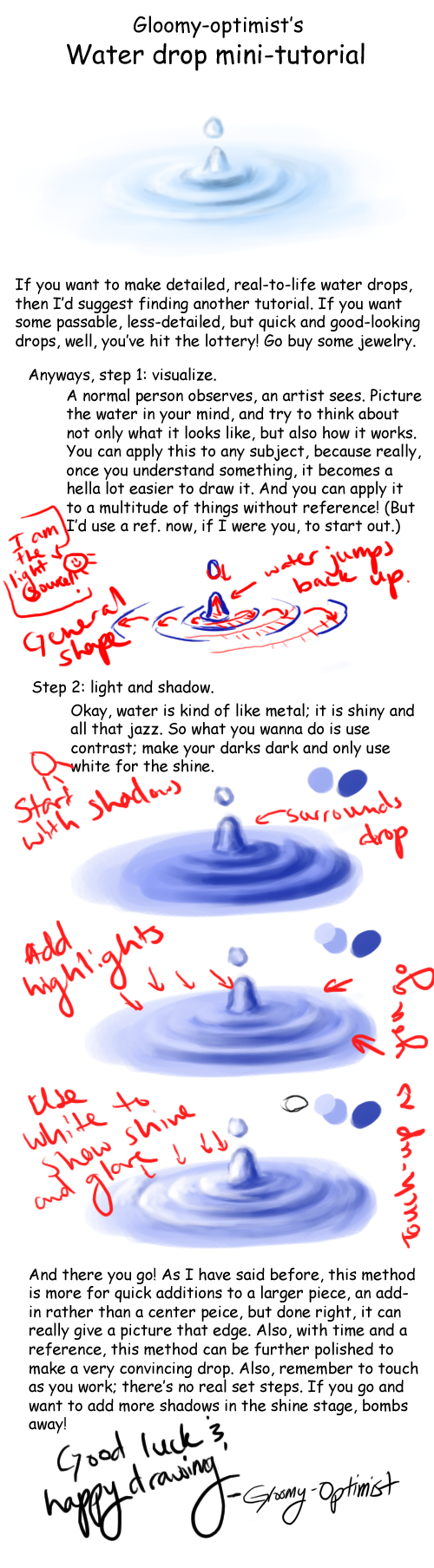 Water drop mini-tutorial