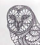 Barn Owl: Ribbon Contour by TheNeverEndingPit
