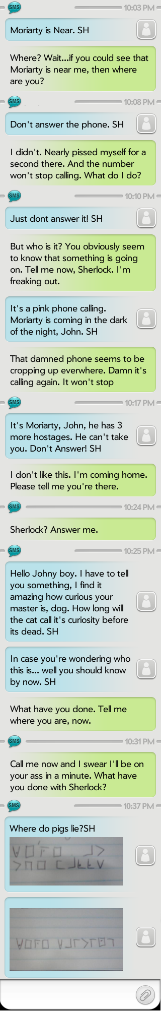 Don't answer the phone - SMS