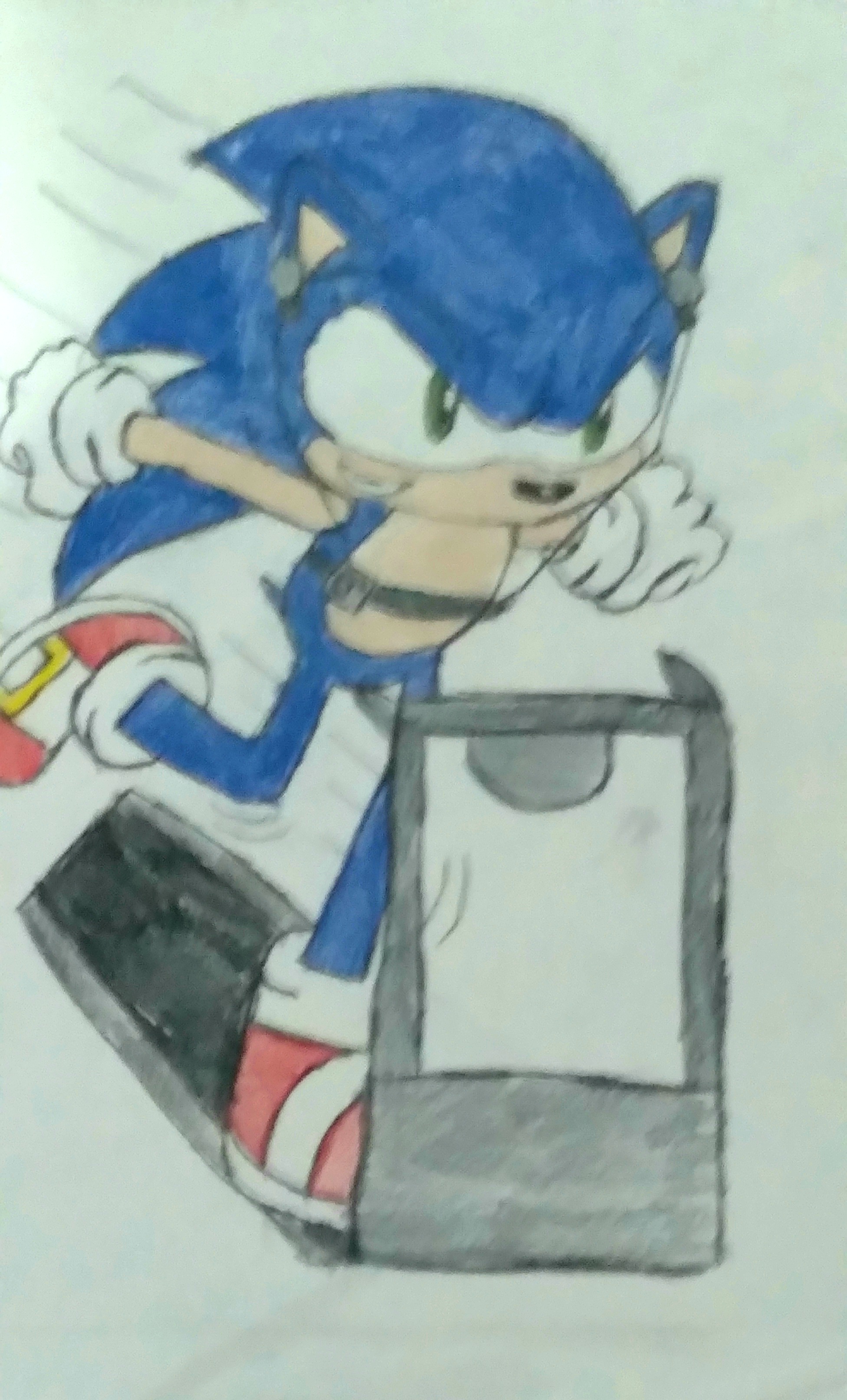 O sonic correndo muito bom