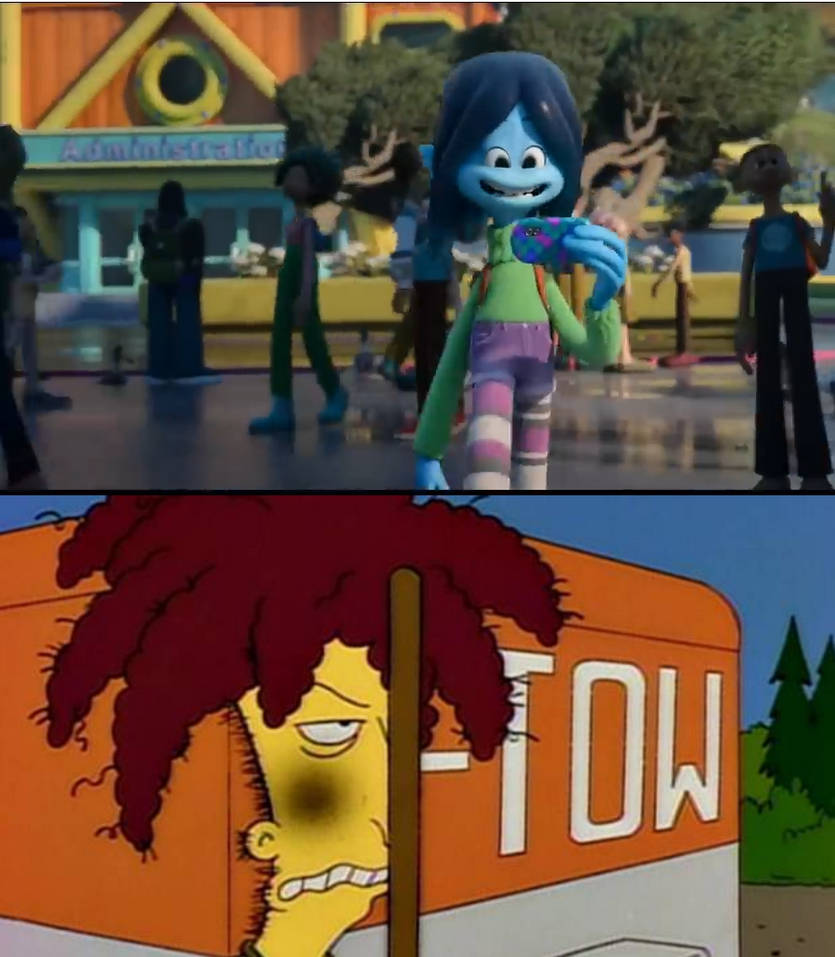 Ruby watches Sideshow Bob get hit by rakes by SanArt21 on DeviantArt