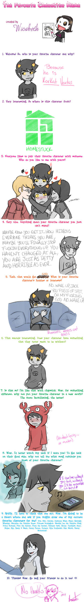 Favorite Character Meme: Karkat Vantas