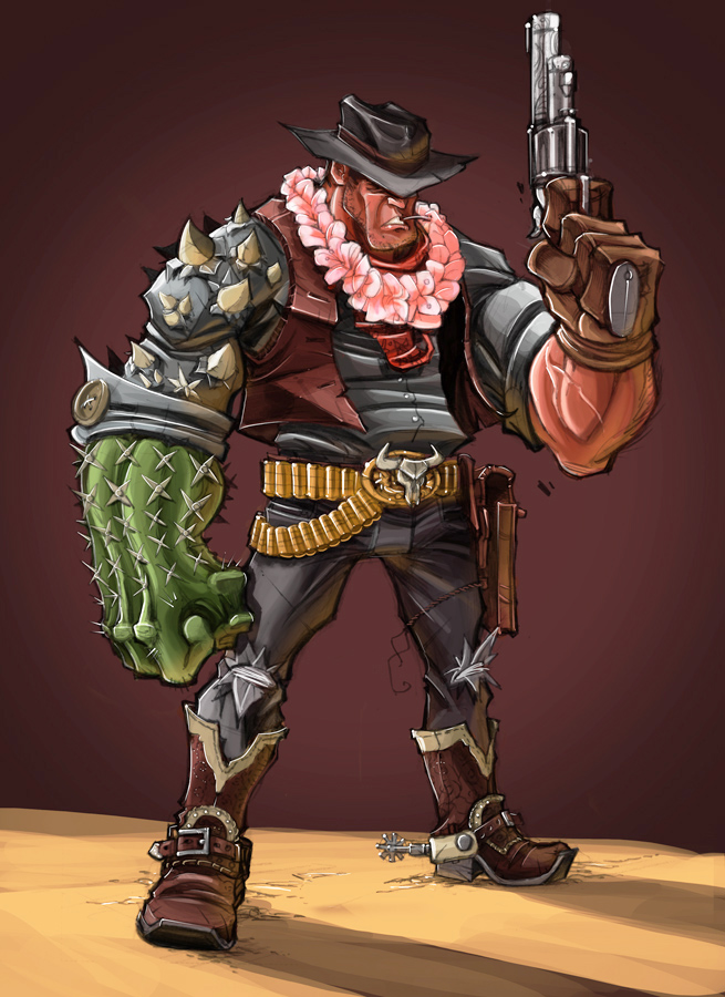 Cactus McGraw In Color by frogbillgo