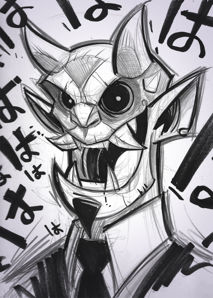 Japanese Demon Sketch