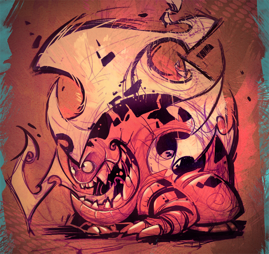 Fire Monster Sketch