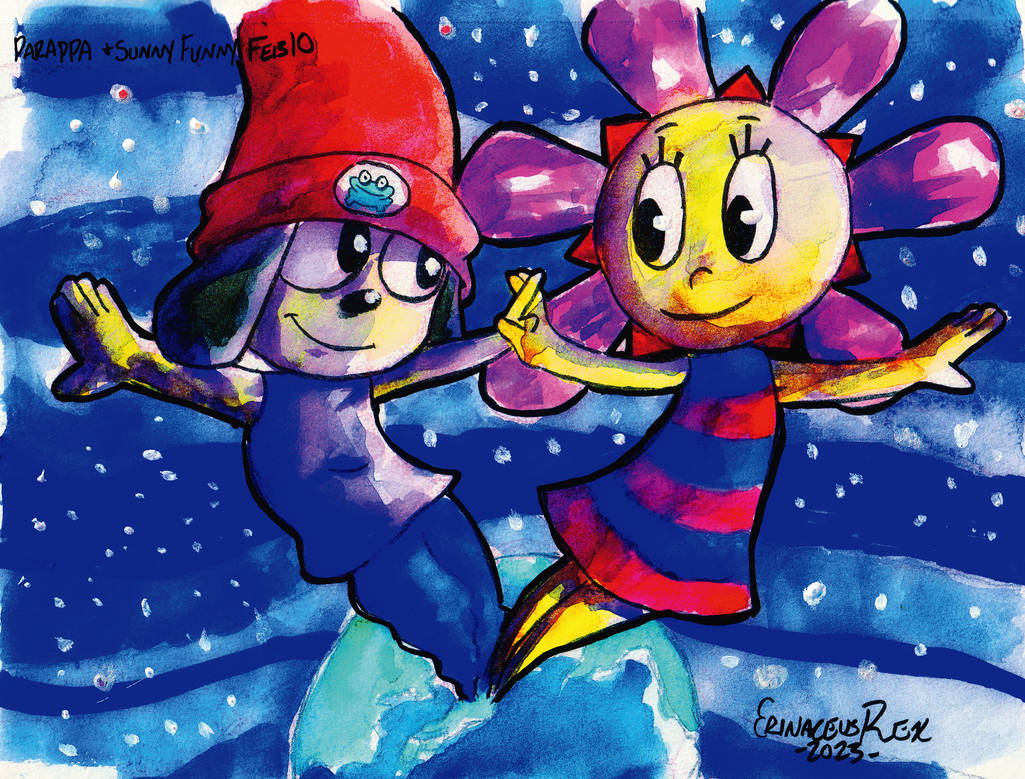 Parappa Rappa and Sunny Funny by RtisticMoulton on DeviantArt