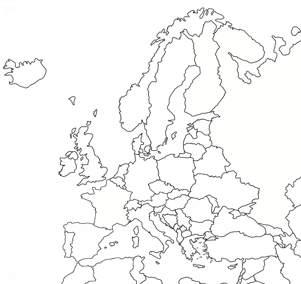 Actually blank map of Europe by KoldunMaster on DeviantArt