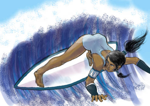 Surfing Korra