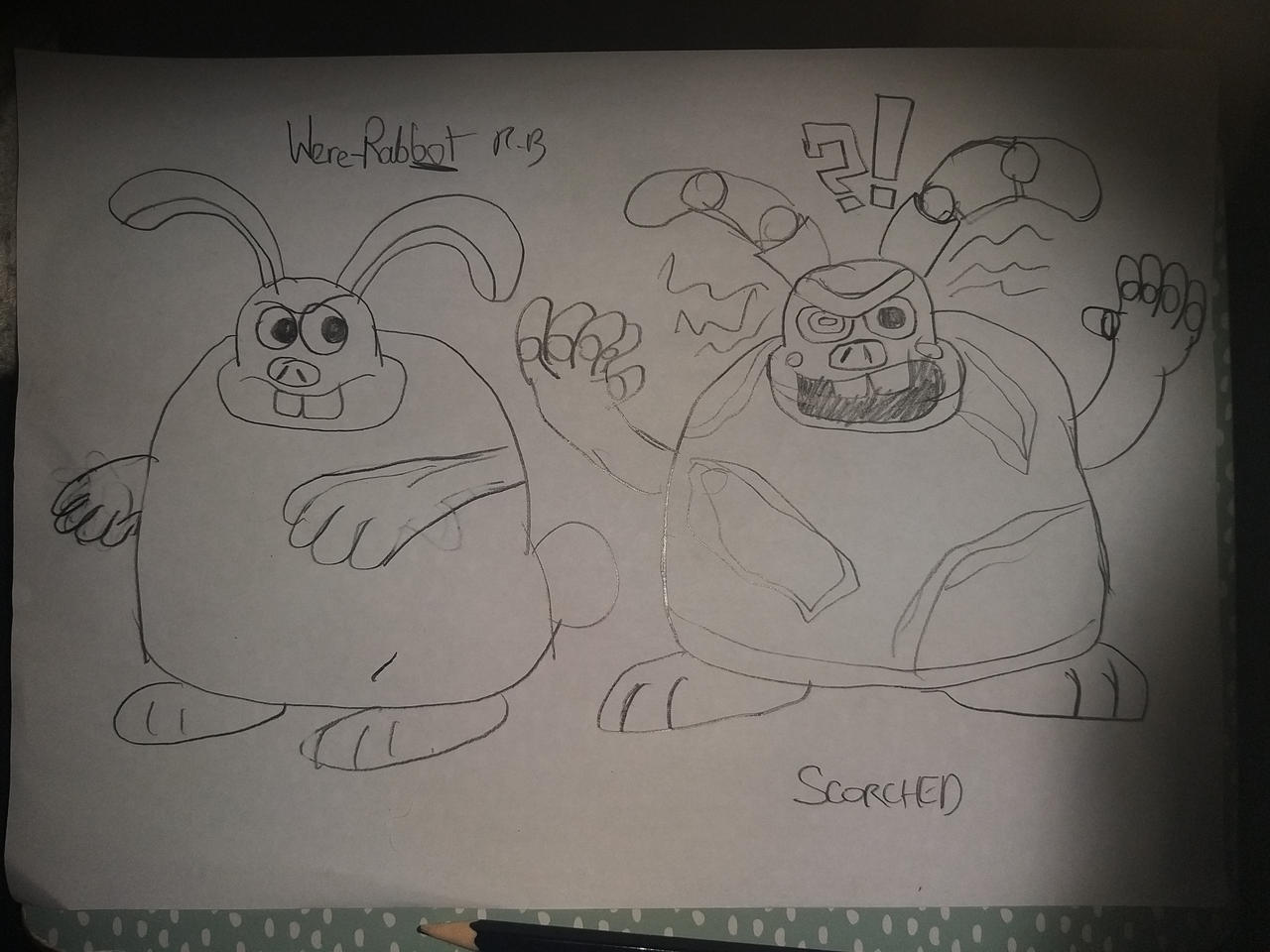 The Were Rabbit Drawing The Were-Rabbot by CarrotCrazedManiac on DeviantArt