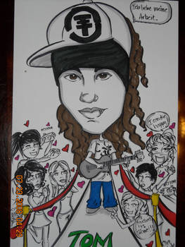 Caricature of Tom Kaulitz