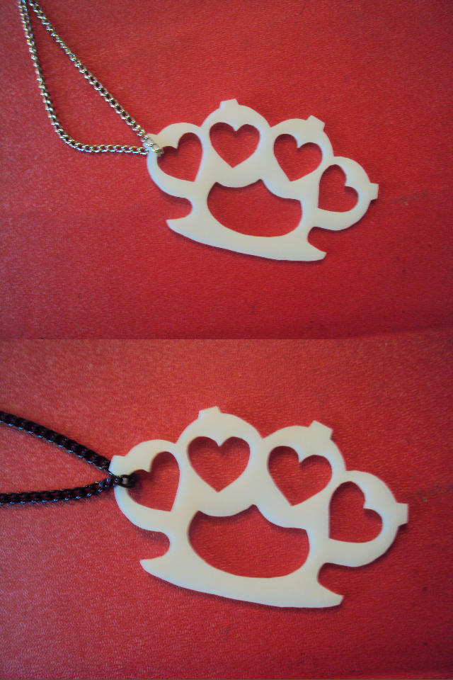 white heart brass knuckles by pnuewave on DeviantArt