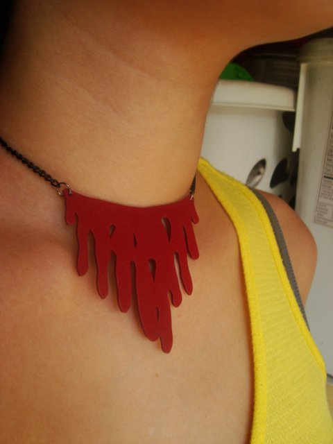 bloody choker $15