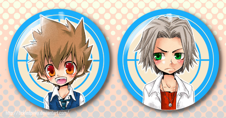 KHR Buttons: Tsuna and Gokkyun