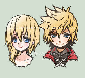 Roxas and Namine doodle