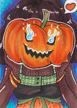 ACEO - Pumpkin Head